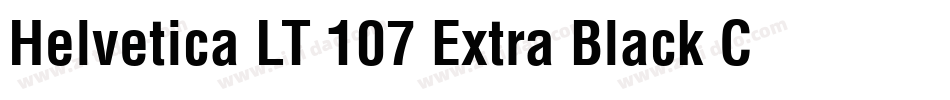 Helvetica LT 107 Extra Black Condensed字体转换